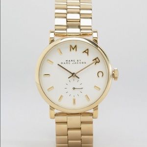 Marc Jacobs Gold Baker Watch